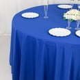 thumbnail image 5 of BalsaCircle 120 in Royal Blue Premium Scuba Polyester Round Tablecloth Party Linens Wedding Events Decorations Supplies, 5 of 8