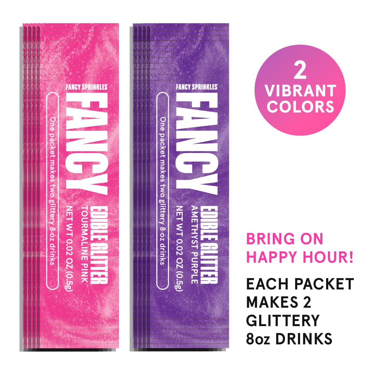 Fancy Sprinkles Pretty Young Thing Edible Glitter Packets, 0.2 oz, 10 Count