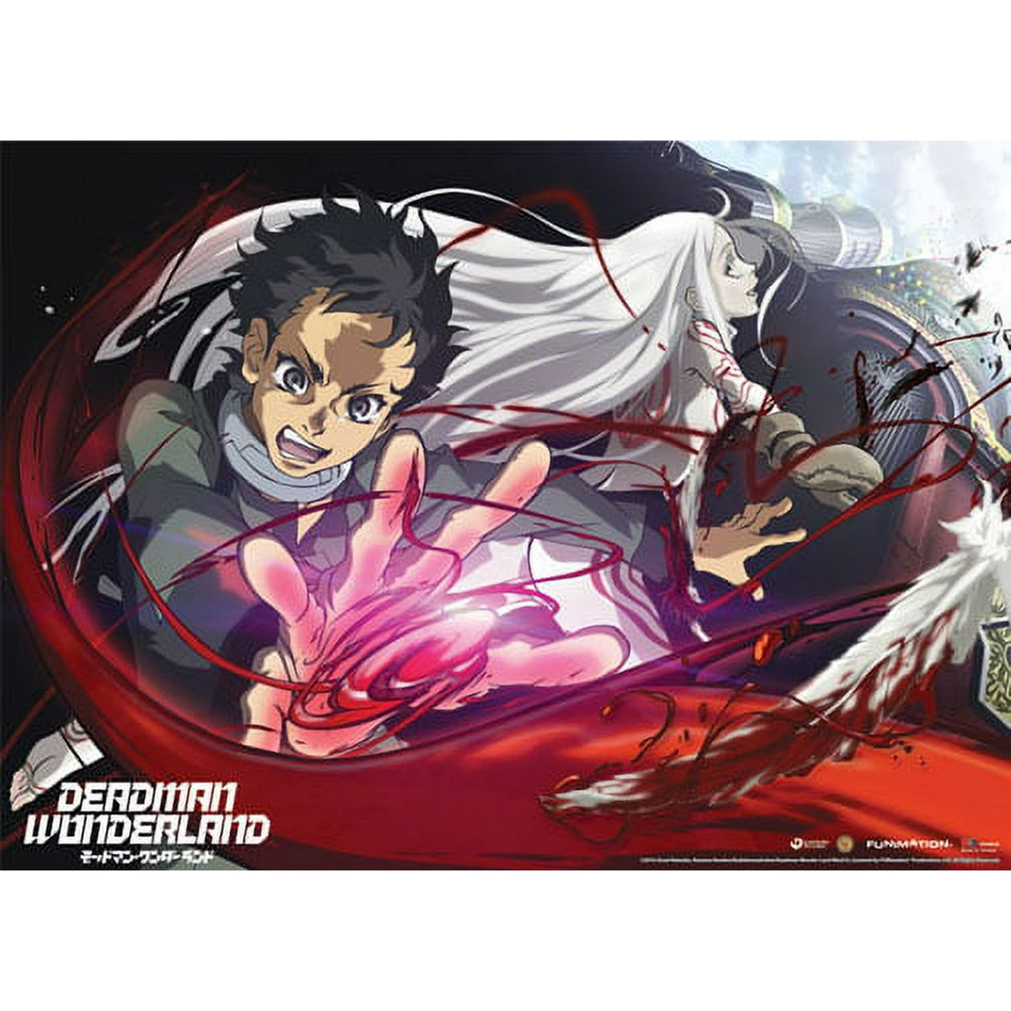 Fabric Poster - Deadman Wonderland - New Ganta & Shiro Wall Scroll