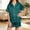 Army Green, variant on Girls Solid Color Short Sleeve Button Down Shirt and Shorts Set Soft Casual Two Piece Outfit for Summer Home Daily Wear