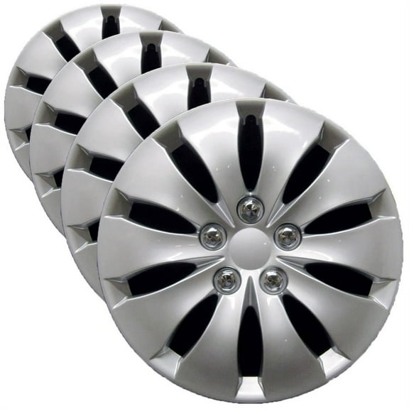 Premium Replica Hubcap Set, Replacement for Honda Accord 2008-2012, 16-inch Wheel Cover (4 Pieces)