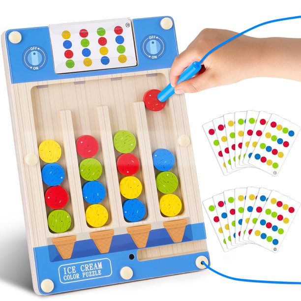 Puzles magnéticos Montessori de madera para autismo sensorial, de 3 a 7 años