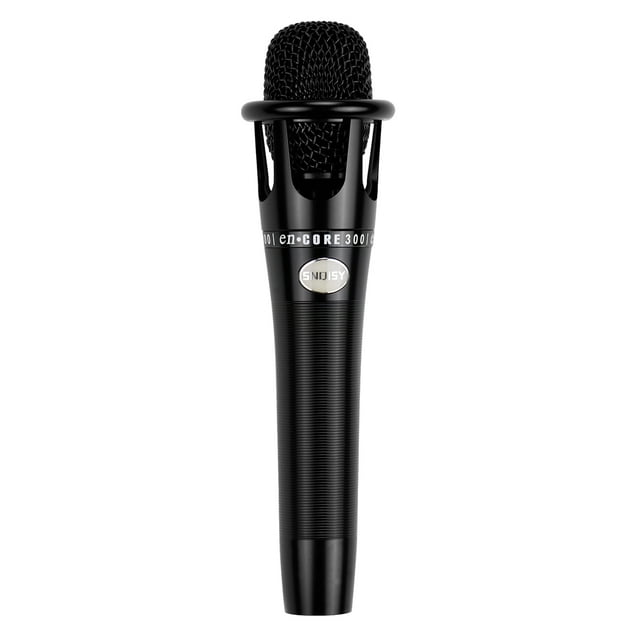 Graflsoa Microphone Cardioïde en Métal en Forme de Cœur pour Diffusion en Direct, Karaoké et Diffusion - Noir