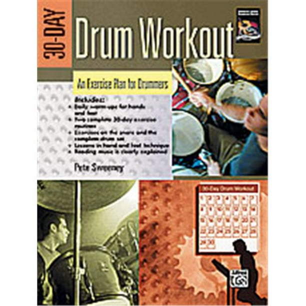 Alfred 00-24210 30-Day Drum Workout- un Plan d'Exercice pour les Batteurs - Music Book