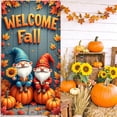 thumbnail image 6 of Large Fall Door Cover Decorations Fall Door Banner for Front Door Realistic Sunflower Maple Leaves Pumpkin Door Hanging Sign Autumn Harvest Backdrop Background for Thanksgiving Holiday Party Supplies, 6 of 6