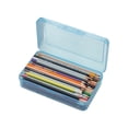 thumbnail image 1 of Caja de lápices de plástico de colores, cajas de lápices de gran capacidad para niños adultos, para útiles escolares de oficina Zhivalor  CPB-SSW1598-4, 1 of 5