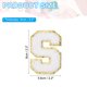 thumbnail image 2 of Uxcell 3 Pcs Parches de Letras para Planchar Chenille Parches de Letras Brillantes Alfabeto S Blanco, 2 of 7