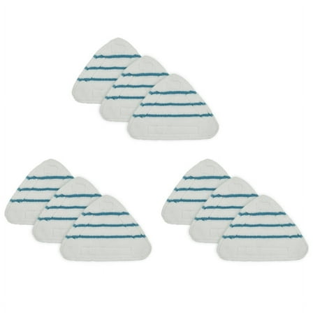9Pcs Steam Mop Replacement Pads Triangle Washable Cloth Cleaning Floor Microfiber Mop Pad Steam Mop Fittings