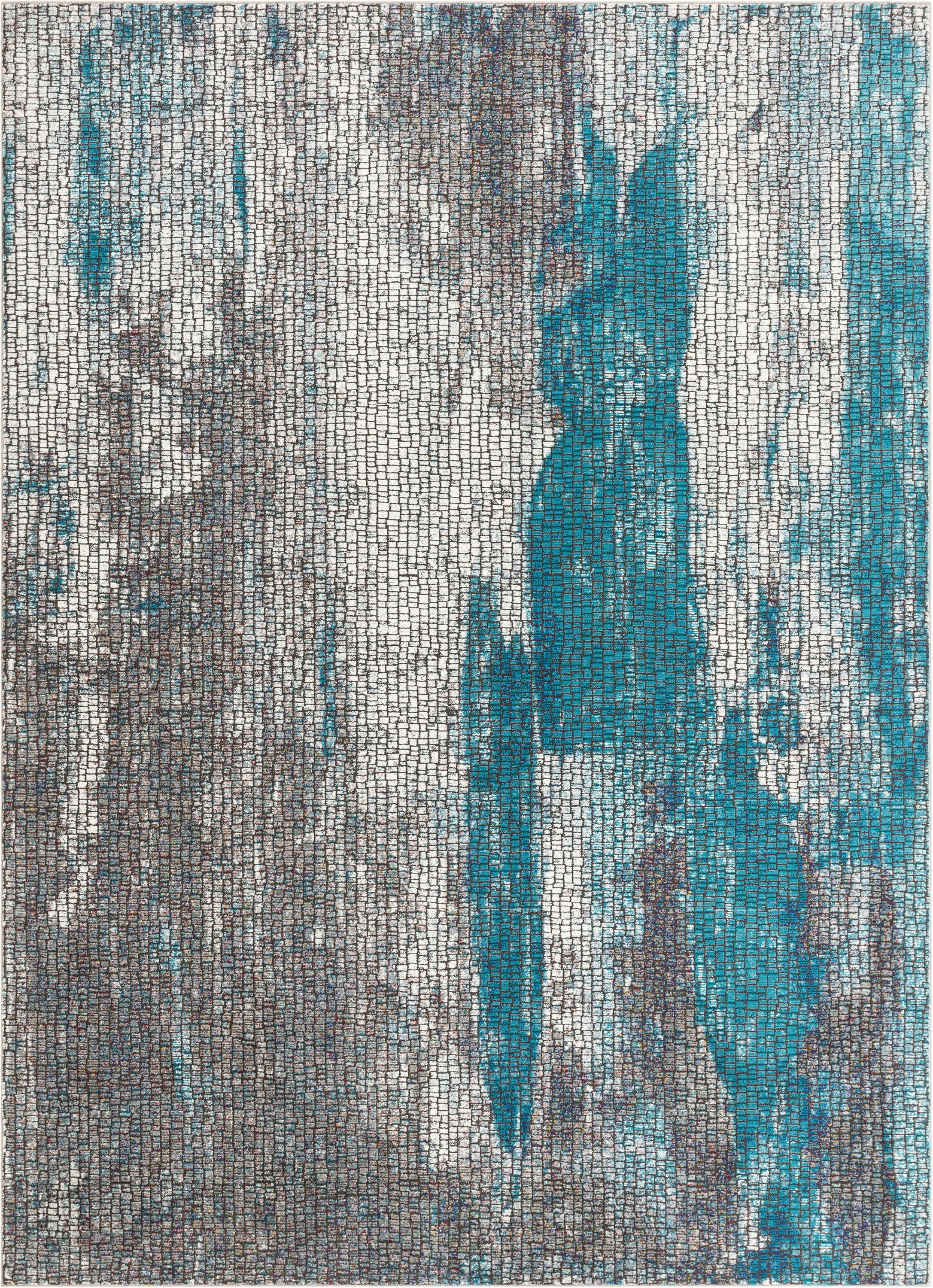 Well Woven Carlo Blue Abstract Geometric Area Rug - Walmart.com