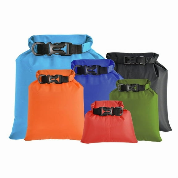 6PCS Taffeta Waterproof Bag Outdoor Swimming Diving Compression Storage Dry Bag For Kayaking Boating