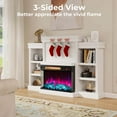thumbnail image 4 of Costway 23" 3-Sided Electric Fireplace Insert Heater 1500W with Thermostat & Remote Control, 4 of 10