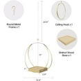 thumbnail image 3 of Hanging Planters for Indoor Plants - Plant Hanger Outdoor, Metal Plant Hanger Mid Century  Macrame, Hanging Wall Ceiling Window, Gift for Mom, Plant Lovers, Housewarming, 3 of 12