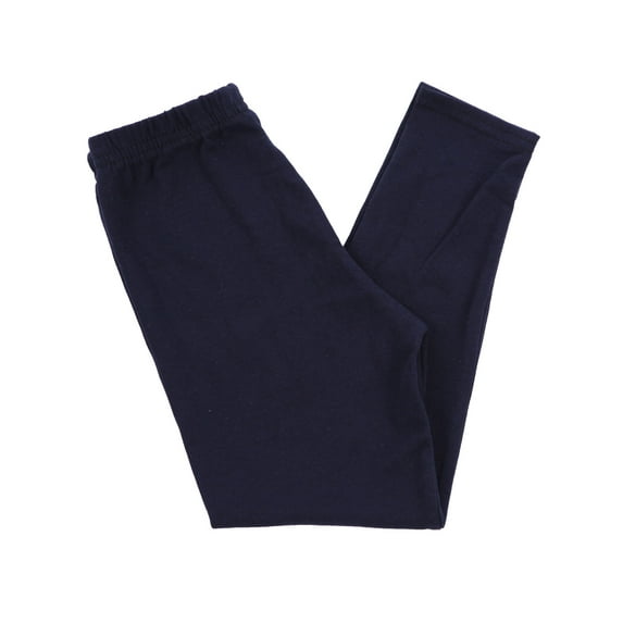 Ola Mari KID'S Full Ankle Length Solid Skinny Leg Cotton Leggings, 4, Navy