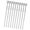 thumbnail image 3 of Pinchos de acero inoxidable reutilizables Inteprter 10 Uds, 3 of 6