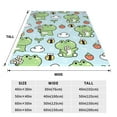 thumbnail image 3 of Sikiie Cute Floral Frog Ultra-Soft Micro flannel Blanket Luxury All Seasons Warm Blanket for Bedding Sofa and Travel (4 sizes)-40"x30", 3 of 7
