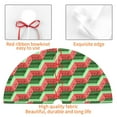 thumbnail image 4 of Lsque Geometric Watermelon Print Christmas Tree Skirt, Tree Skirt with Ties or Velcro, Perfect for Holiday Decorations, Halloween, and New Year-48", 4 of 7