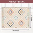 thumbnail image 3 of 9'x12' Area Rugs for Living Room, Machine Washable Non-Slip Carpet, Soft Faux Wool Low Pile Moroccan Farmhouse Western Rug, Beige, 3 of 6