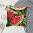thumbnail image 2 of ONETECH Hello Summer Throw Pillows Covers&nbsp;Cool Sweet Juicy Pieces Watermelon Pattern&nbsp;Watercolor Throw Pillow Cover  Beach Fruits Decor Pillow Case for Sofa, 2 of 5