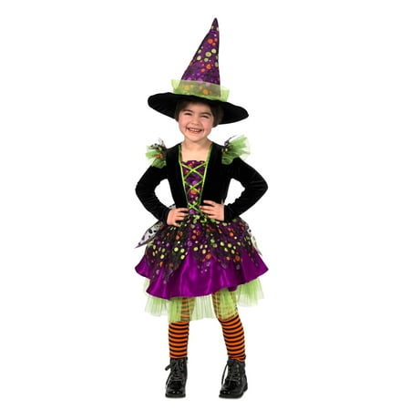 Dotty The Witch Girl's Costume - Size MEDIUM