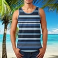 thumbnail image 2 of Sngxgn Men's Workout Tank Tops Gym Fitness Bodybuilding Sleeveless T Shirts(Blue,XXL), 2 of 5