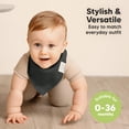 thumbnail image 4 of Baberos tipo bandana KeaBabies para bebés, paquete de 8 unidades, algodón orgánico suave, 4 of 9