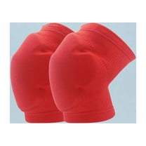 Niceauty Knee Pads for Men Protective Sports Knee Pads Red 1 Pair for Adults 6.3x10.2in
