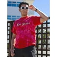 thumbnail image 2 of Los Angeles Quote Tie Dye Crystal Men -Image by Shutterstock, Male x-Large, 2 of 4