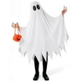 thumbnail image 4 of Joyfy Kids Ghost Costume, Halloween Ghost Costume, White Silent Ghost Costume with Pumpkin Bag for Toddler Boys Girls Halloween Party Dress Up Cosplay, 4 of 8