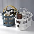 thumbnail image 2 of Cesta de plástico portátil para ducha Caddy con asa Organizador de almacenamiento para baño, despensa, cocina, dormitorio universitario, 2 of 6