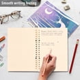 thumbnail image 4 of FORMRS 1-Subject Spiral Notebook 8" x 5" College Ruled 60 Refillable Sheet A5 Hard Cover, 2 Pack, Purple Night Deer, 4 of 7