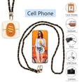 thumbnail image 3 of AHABIPERS Phone Lanyard Neck Strap, Leather&Metal Lanyard Purse Chain, Universal Phone Chain for Smart Phone Cases, Most Bag - Black, 3 of 7