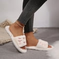 thumbnail image 5 of Fuzzy Slippers Ofreoo Women's Fashion Casual Winter Home Indoor Cotton Slippers, 5 of 8