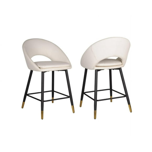 Valentina Counter Stool, Set of 2, White