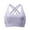Purple, variant on Glisme Sports Bras For Women High Support Color Block Wireless With Fixed Cups Back Design For Chest Support And Side Control For Yoga Running Gym Purple