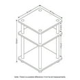 thumbnail image 3 of Furinno 15095CWN/BK Turn-N-Tube Easy Assembly Multipurpose Shelf, Columbia Walnut/Black, 3 of 4