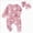 Z06-Pink, variant on 3-6 Months Infant Romper Newborn Outfit Girl Long Sleeve Letter Romper Ribbed Knit Jumpsuit Baby Girl Preemie Outfit,Red Jumpsuit