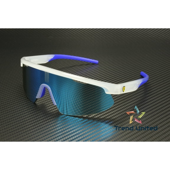 FERRARI SCUDERIA FZ6004U 505 55 Opal Grey Blue Violet 41 mm Unisex Sunglasses