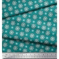thumbnail image 3 of Soimoi Green Heavy Canvas Fabric Crystals Floral Printed Craft Fabric by the Yard 58 Inch Wide, 3 of 3