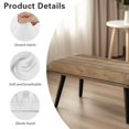 thumbnail image 7 of Psesaysky Wooden Design Dining Bench Cover Anti-Dust Stretch Bench Cushion Cove with Elastic Edge Home Decor Rectangle Seat Protector for Bedroom, Kitchen, 7 of 7