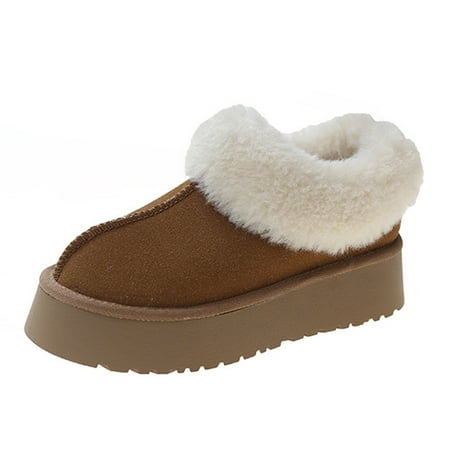 

Women s Warm & Comfy Winter Clogs Fashion Slip-On Ankle High Winter Thermal Insulated Snow Boots Women s Footwear