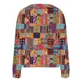 thumbnail image 4 of Wancir Cardigan Sweaters for Women Graphic Print V Neck Button Down Oversized Cardigans 2024 Loose Knit Outwear, 4 of 5