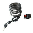 thumbnail image 1 of Candado antirrobo para bicicleta, con cable de acero, para motocicleta, bicicleta de montaña, con llaves y soporte, 1 of 14