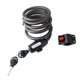 thumbnail image 2 of Candado antirrobo para bicicleta, con cable de acero, para seguridad de motocicletas y bicicletas de montaña, con llaves y soporte, 2 of 15