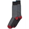 Perry Ellis Mens Microfiber Herringbone Dress Socks