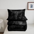 thumbnail image 5 of Feelyou Horror Hippie Bat Full Size Comforter Sets, Spooky Halloween Bedding Comforter Set, Black Gray, Black Reversible, 3-Piece, 1 Comforter and 2 Pillowcases, 5 of 7