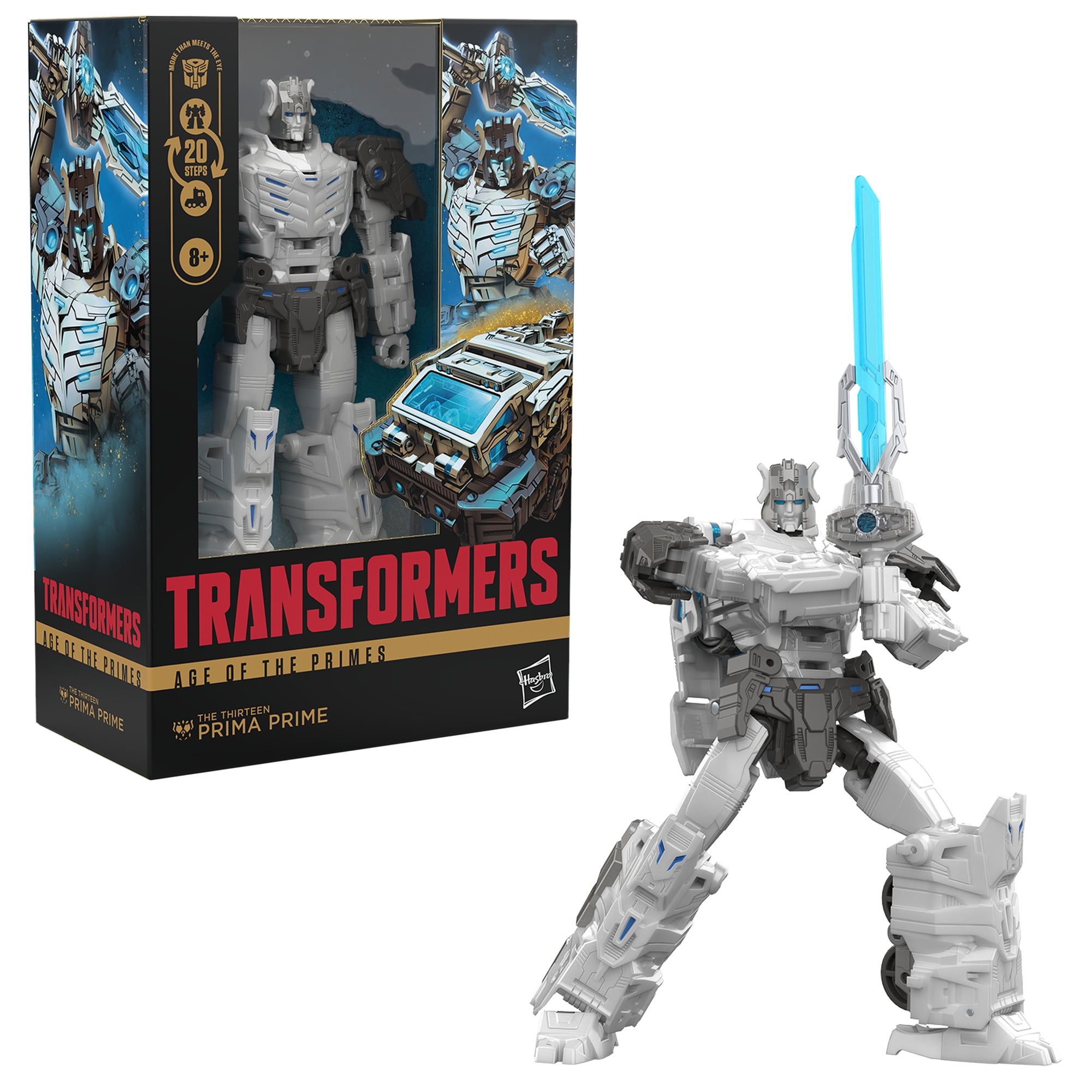 Transformers Age of the Primes Voyager Class The Thirteen Prima Prime 7” Action Figure, 8+