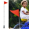 thumbnail image 2 of High Visibility Bike Flag with Reflective Stripes and Durable Fiberglass Pole for Enhanced Cycling on Busy Roads, 2 of 6