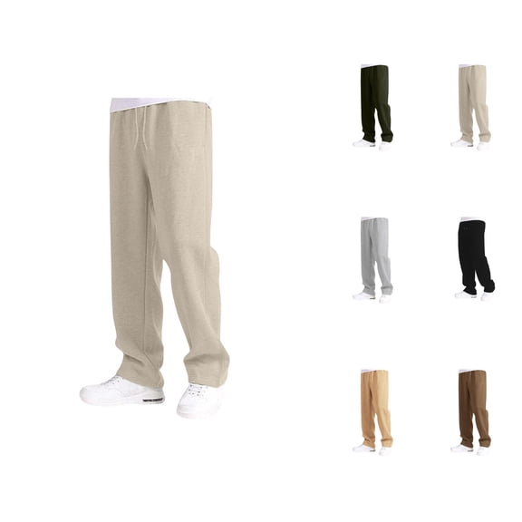 Boys Girls Baggy Sweatpants 2026 Fashion Elastic Waist Drawstring Oversized Straight Leg Sweat Pants with Pockets