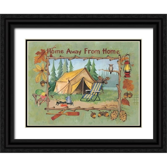 Phillips, Anita 32x25 Black Ornate Wood Framed with Double Matting Museum Art Print Titled - Home Away from Home