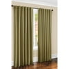 Canopy Faux Silk Interlined Charmeuse Energy Efficient Curtain Panel, Aloe Green